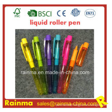 Plastic Liquid Roller Pen with Nice Print Color